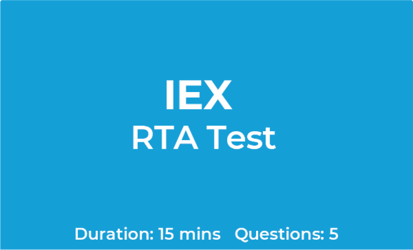 IEX RTA Test (Basic)